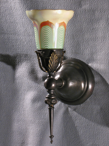 Cast Brass Electric Torch Sconce